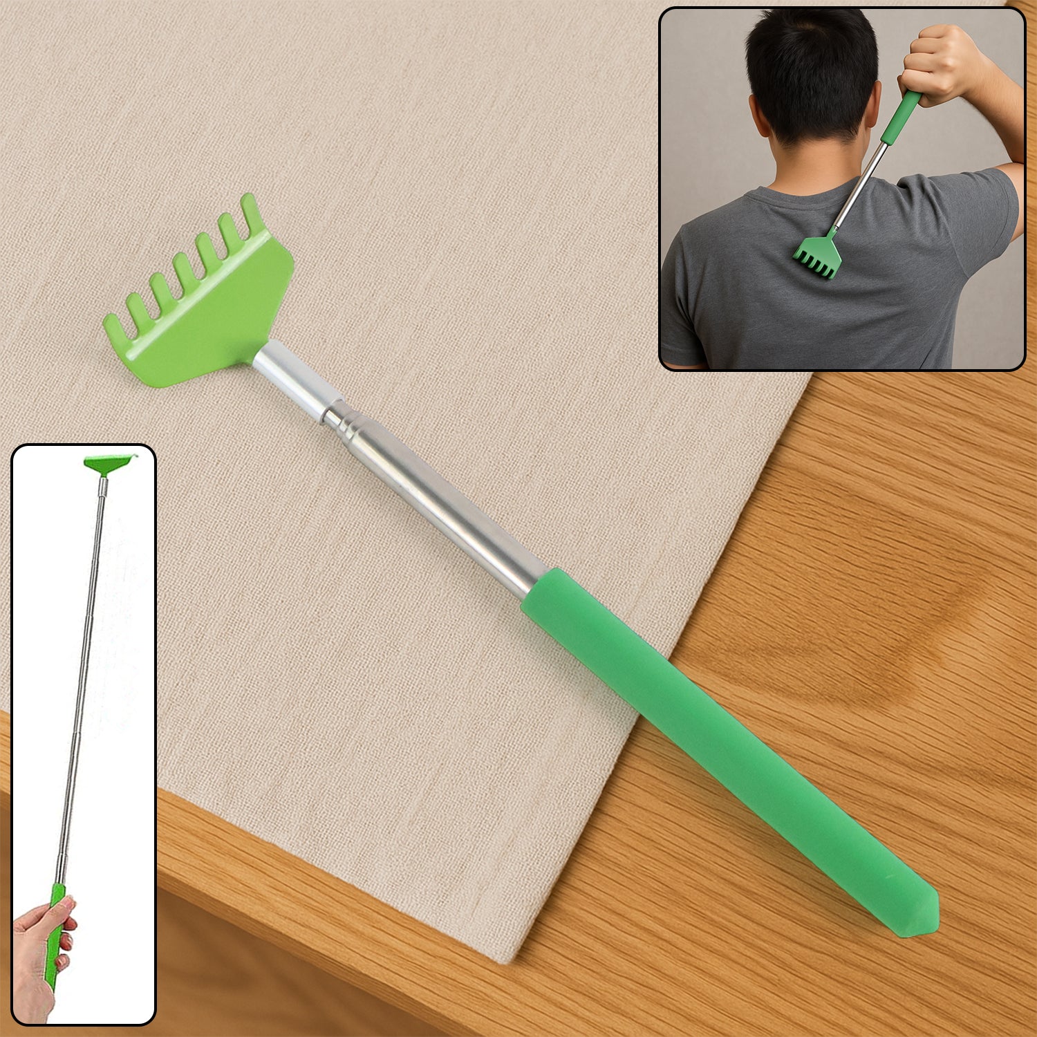Khujli Stick  57 Cm Long Telescopic Back Scratcher (1 Pc) Khujli Stick  57 Cm Long Telescopic Back Scratcher (1 Pc)